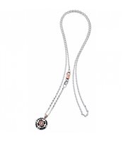 Collana Zancan Uomo Black Magic in Oro bianco Diamante EC411BR-N - EC411BR-N
